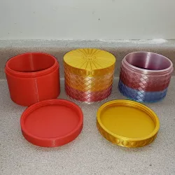 Gift Container with Threaded Top