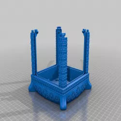 Gothic Lithophane Light Base - No Lamp