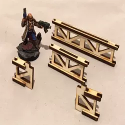 Guard rails 3mm laser cut MDF/PLY