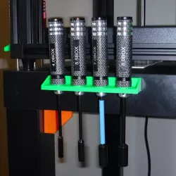 Hex Screwdriver Holder with Mounting Holes
