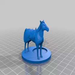 Horse with space for rider