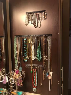 hot glue hook rack 