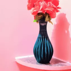 INTER CROSS SPIRAL FLOWER VASE