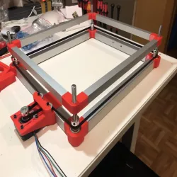 K40 Motorized Bed (Stepper under Rail)