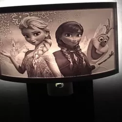 Lithophane Night Light of Frozen