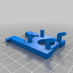 Minimalist Pegboard Mount for CEN-TECH P35017 Multimeter