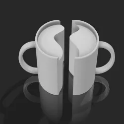 Mug 2 piece decoration