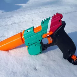 Nerf Knockout - Brass breech parts