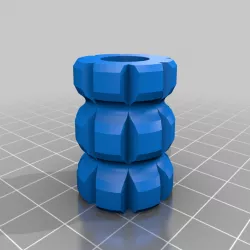 Pineapple beard bead