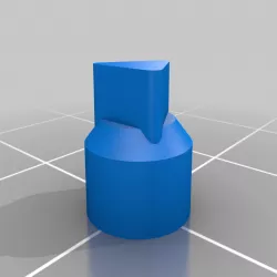 Push button triangle cap