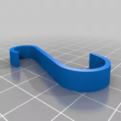 S hook for 10 mm kitchen rail/rod