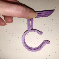 Scarf shelf hook