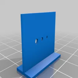 Simple Wall Test with base and small holes 10x25x20