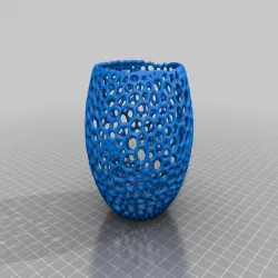 Smaller Evil Alien egg Voronoi Floor Lamp