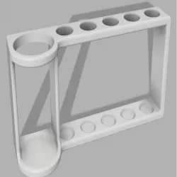 Toothbrush and toothpaste holders for 5,4,3,2