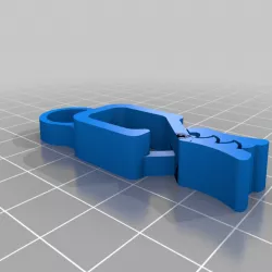 Towel holder croc clip