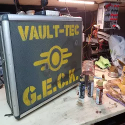 Vault Tec Logo Stencil