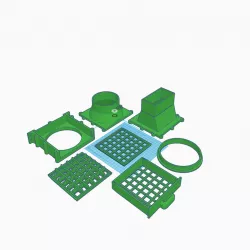 120mm Inline Fan connector with cartridge holder