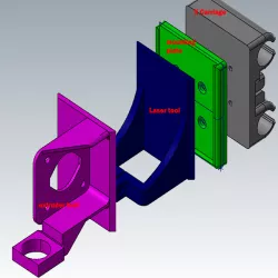 3d printer quick tool change - prusa i3 - extruder and laser engraver