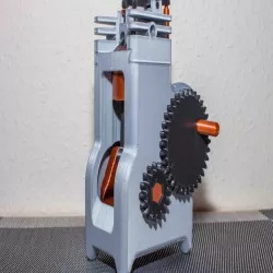 4 Stroke Engine Modell complete 3D printed