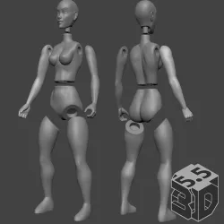 5.5 3D SHE Barbarian - Magnet Version