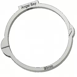 90mm stormwater pipe clamp 12mm thick.