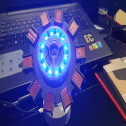 Arc Reactor (with NeoPixel ring and Wemos D1 Mini)