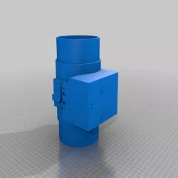 Barometric Four Inch PVC Damper 