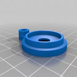 Bicycle bell replacement ring with pullback part, to be used with a spring from a pen