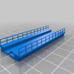 Bridge for Z scale model train. Simple. System OLL.