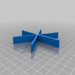 Calibration star for delta printers