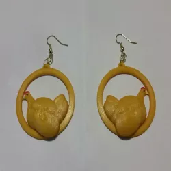 Chicken Earrings