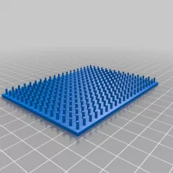 Customizable perler bead pegboard