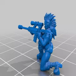 Cyberpunk - RockerGirl Sniper