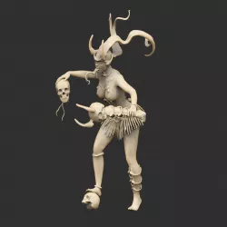 Female Demon Statue