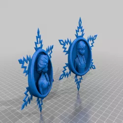 Frozen Anna & Elsa Snow Flakes