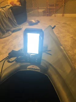 Garmin Striker 4 Plus Mount with Transducer Mount To Fishing Kayak and Using a Jump Starter for Power 