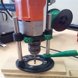 Hand held drill press, drill guide, drill jig, drill mate for 33mm shaft and Makita DHP