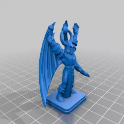 HeroQuest Chaos Sorcerer with gargoyle wings 