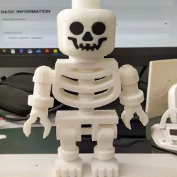 Lego Skeleton with face inserts