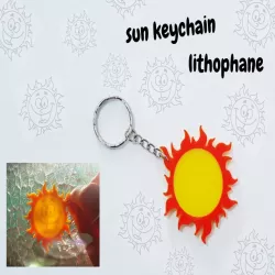 llavero litofania sol