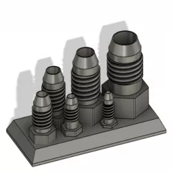 Male and Female AN Fittings 4AN 6AN 8AN 10AN 12AN 16AN (now w/ and w/o holes!!)