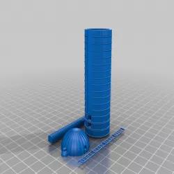 N Scale 45 foot grain silo