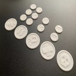 Pokemon TCG tokens and damage counters