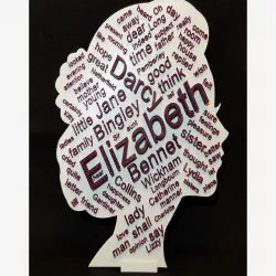 Pride and Prejudice WordCloud Stand
