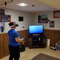 PSVR Ceiling pulley system and camera mount