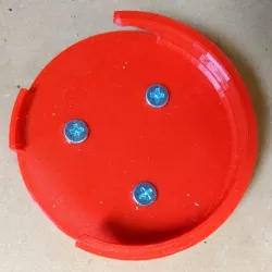 Recordable button mounting clip