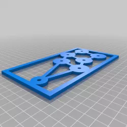 Sega button layout template for arcade machine (6 buttons)