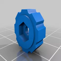 Shallow inverted M3 thumbscrew