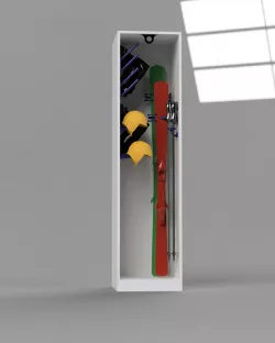 Ski storage closet